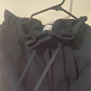 aritzia Wilfred Black Drawstring Pants